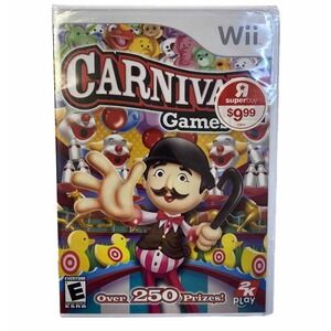 NEW Nintendo Wii Carnival Games Video Game Everyone 2K Play Family Fun SEALED